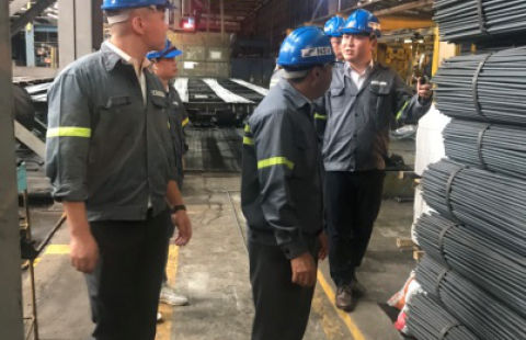 Công ty Kailand của Hàn Quốc đến thăm quan và làm việc tại NatSteelVina